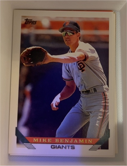 1993 Topps #384 Mike Benjamin — front