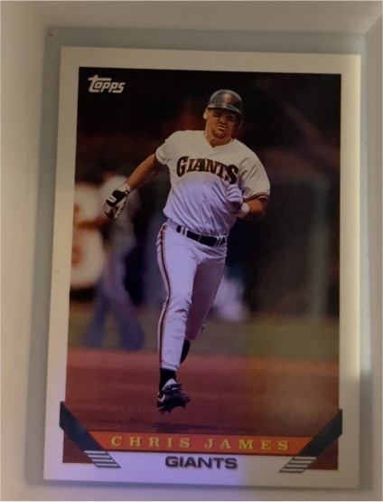 1993 Topps #38 Chris James — front