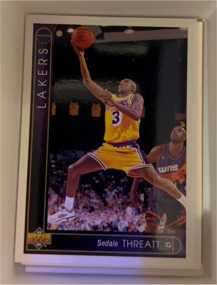 1993-94 Upper Deck #67 Sedale Threatt — front