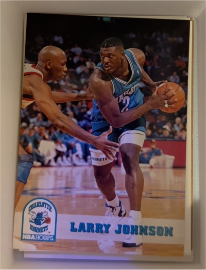 1993-94 NBA Hoops #22 Larry Johnson — front