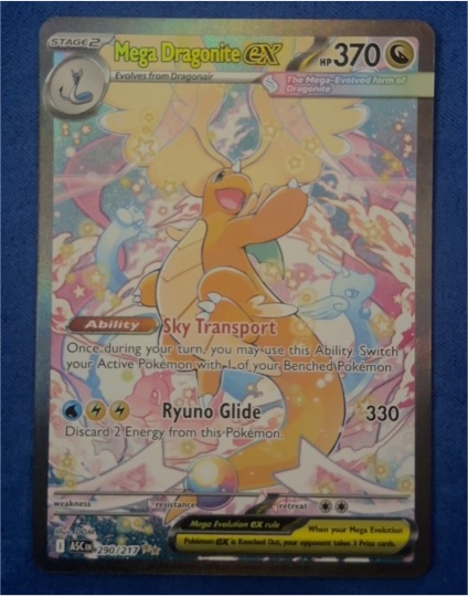 2022 Pokémon Mega Dragonite EX #290/217 Ascended Heroes — front