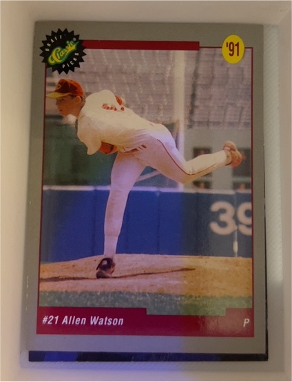 1991 Classic Draft Picks #17 Allen Watson — front