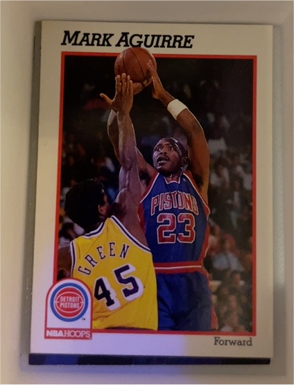 1991 NBA Hoops #59 Mark Aguirre Detroit Pistons — front