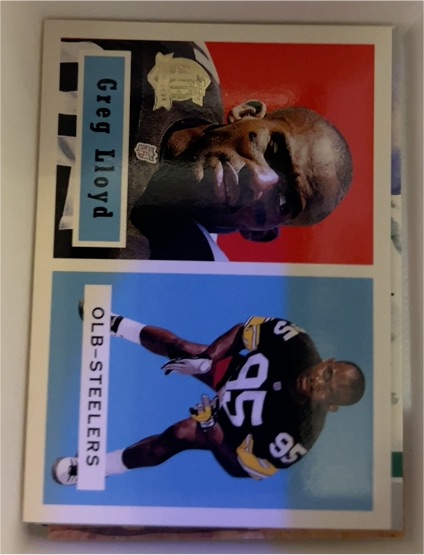 1996 Topps #2 Greg Lloyd 40th Anniversary Commemorative — front
