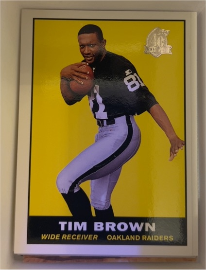 1996 Topps 40th Anniversary #6 Tim Brown — front