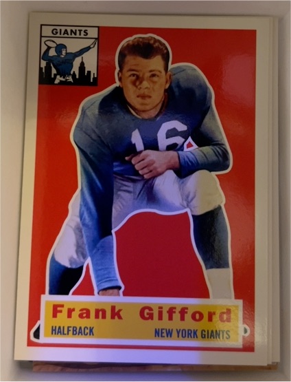 1956 Topps #53 Frank Gifford — front