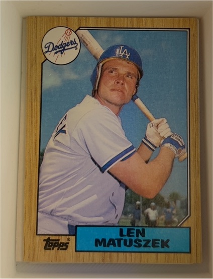 1987 Topps #457 Len Matuszek — front