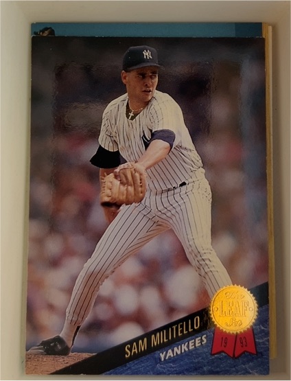 1993 Leaf #52 Sam Militello — front