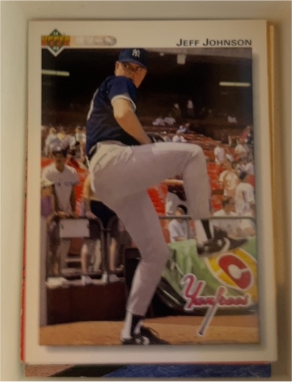 1992 Upper Deck #626 Jeff Johnson — front