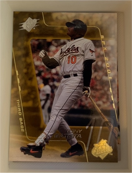 2001 Upper Deck SPx #18 Tony Batista — front