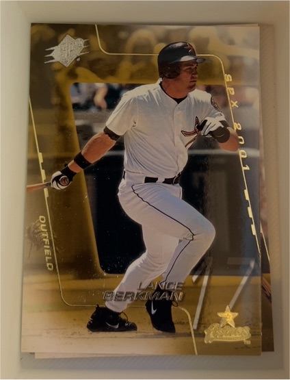 2001 Upper Deck SPx Update #165 Lance Berkman — front