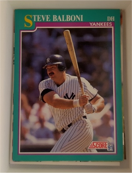 1991 Score #159 Steve Balboni — front