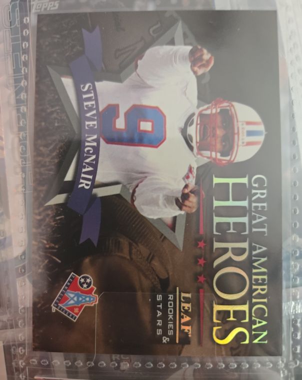 1998 Leaf Rookies & Stars #13 Steve McNair Great American Heroes — front