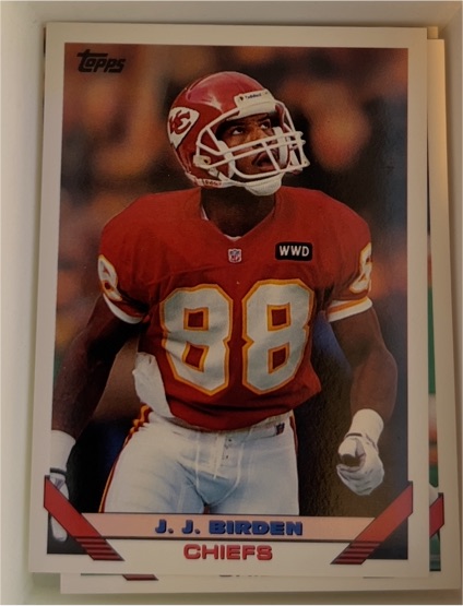 1993 Topps #539 J.J. Birden Kansas City Chiefs — front