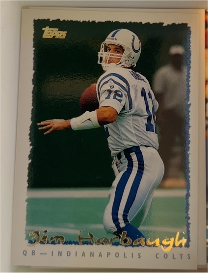 1995 Topps #143 Jim Harbaugh — front