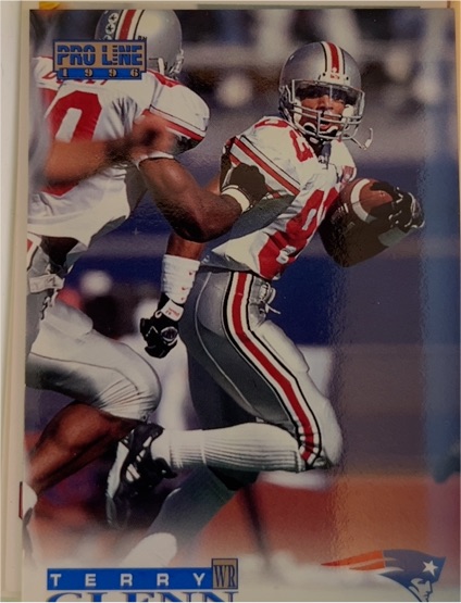 1996 Pro Line #343 Terry Glenn — front