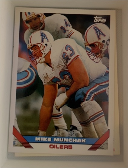 1993 Topps #338 Mike Munchak Houston Oilers — front