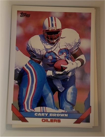 1993 Topps #619 Gary Brown Houston Oilers — front