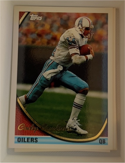 1994 Topps #150 Cody Carlson Houston Oilers — front