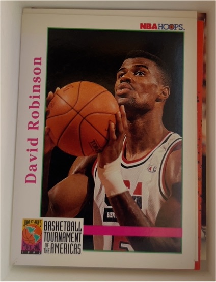 1992-93 NBA Hoops #346 David Robinson — front