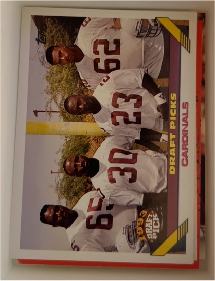 1993 Topps #187 Phoenix Cardinals Draft Picks Garrison Hearst, Ronald Moore, Ernest Dye, Ben Coleman — front