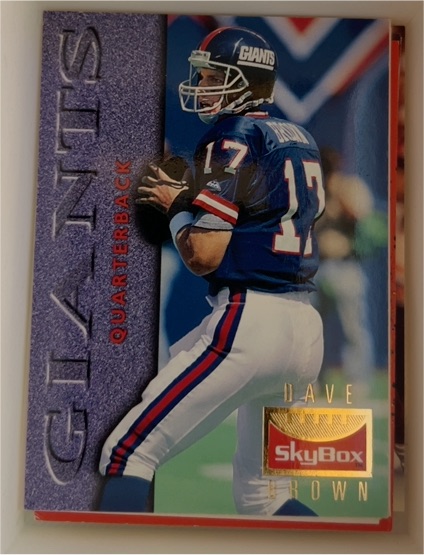 1995 SkyBox Premium #88 Dave Brown — front