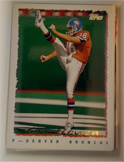 1995 Topps #126 Tom Rouen Denver Broncos — front