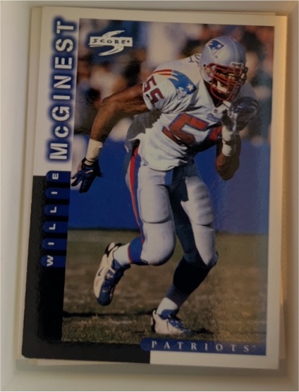 1998 Score #173 Willie McGinest — front