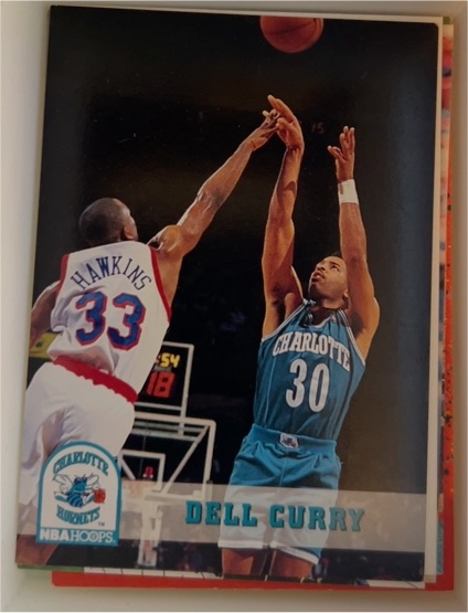 1993 Skybox NBA Hoops #19 Dell Curry — front