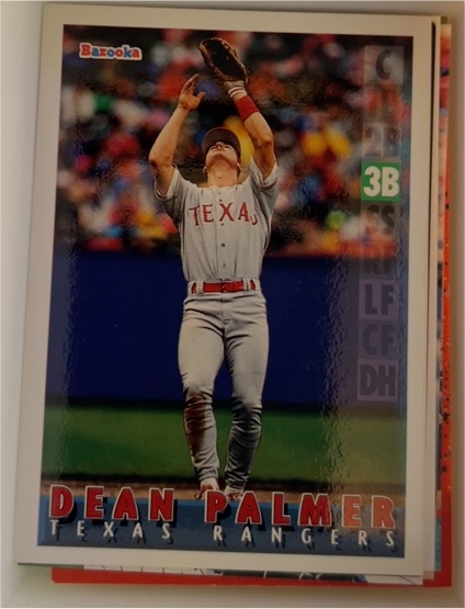 1995 Topps Bazooka #75 Dean Palmer — front