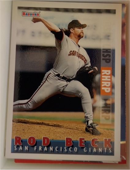 1995 Topps Bazooka #73 Rod Beck — front