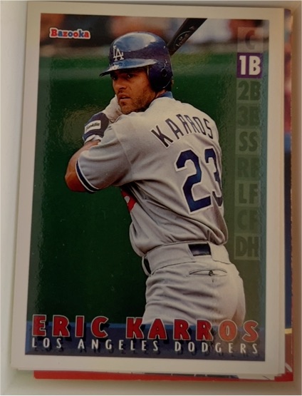 1995 Topps Bazooka #66 Eric Karros — front