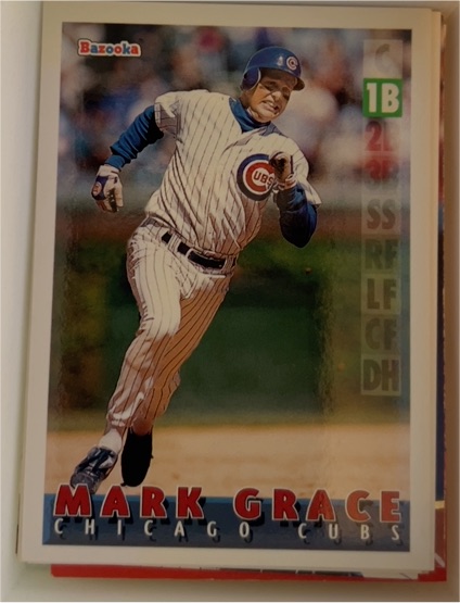 1995 Topps Bazooka #71 Mark Grace — front