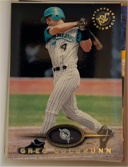 1995 Topps Stadium Club #459 Greg Colbrunn — front