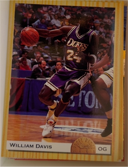 1993 Classic Draft Picks #24 William Davis James Madison Dukes — front