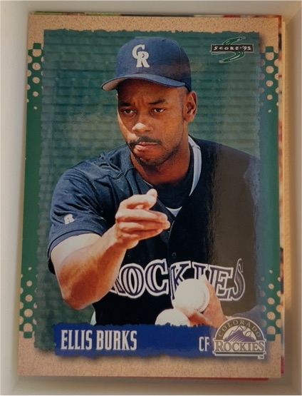 1995 Score #370 Ellis Burks — front