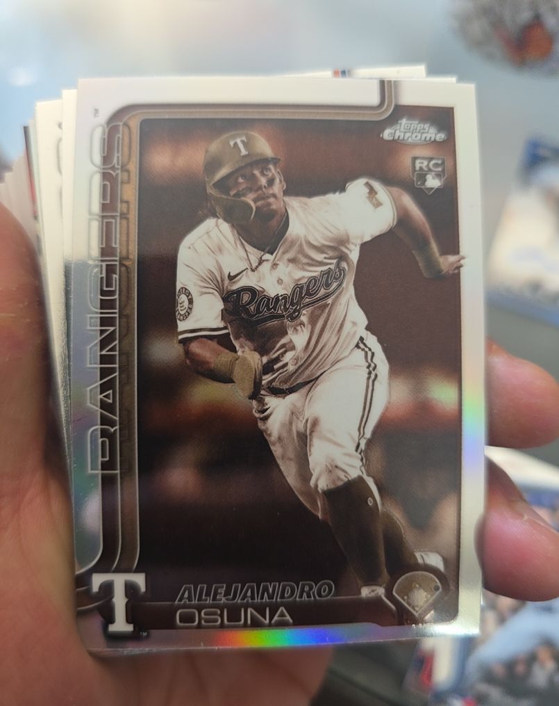 2025 Topps Chrome Update #USC174 Alejandro Osuna Sepia Refractor — front