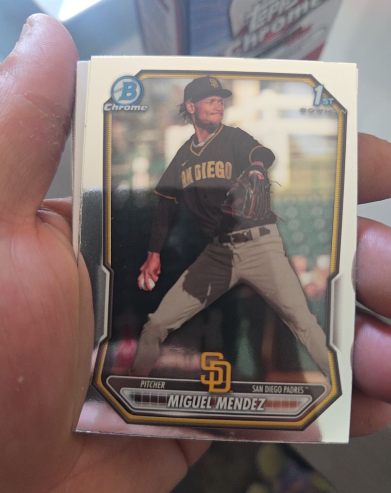 2026 Bowman Chrome #BCP-107 Miguel Mendez — front