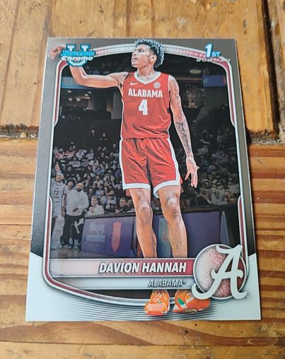 2025-26 Bowman Basketball #BPP-46 Davion Hannah — front