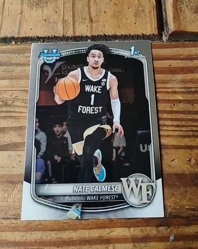 2025-26 Bowman Chrome #BCP-92 Nate Calmese — front