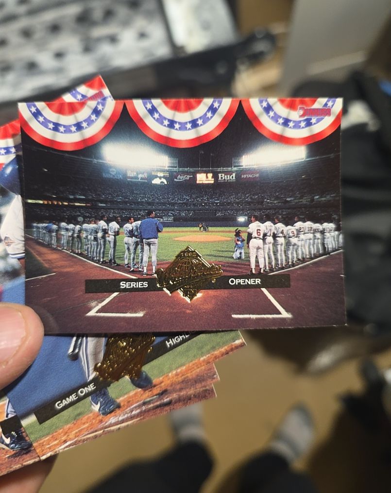 1995 Topps Stadium Club World Series Opener — front