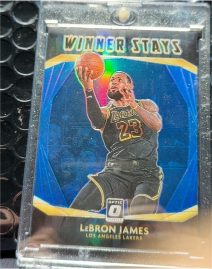 2020-21 Panini Donruss Optic #20 LeBron James Winner Stays Purple Prizm — front