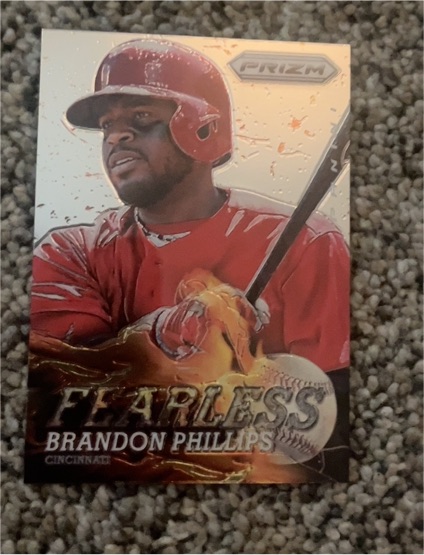 2013 Panini Prizm #F19 Brandon Phillips Fearless — front