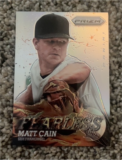 2013 Panini Prizm Fearless #F10 Matt Cain — front