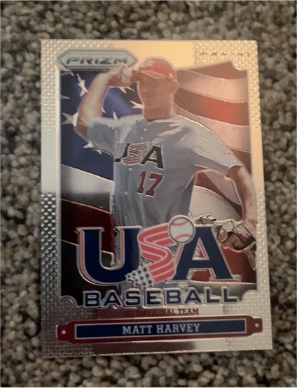 2013 Panini Prizm #USA5 Matt Harvey — front