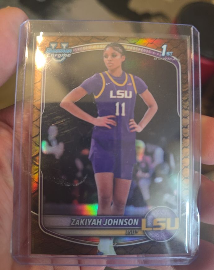 2025-26 Bowman Chrome #BCP-73 Zakiyah Johnson — front