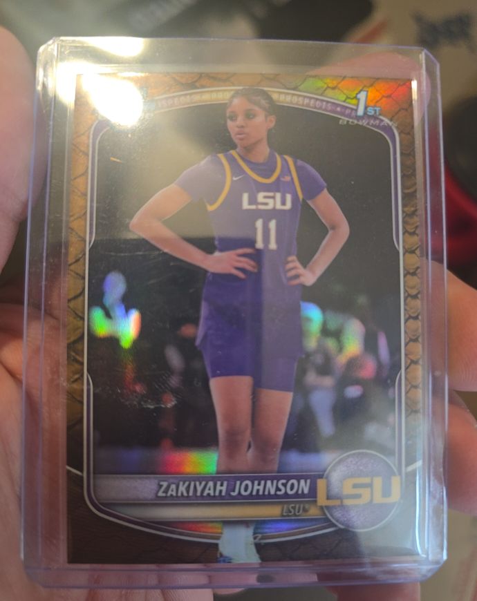 2025 Bowman Chrome University #BCP-73 Zakiyah Johnson — front