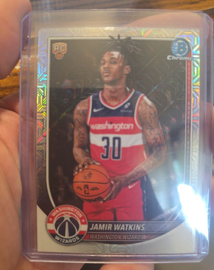 2025-26 Bowman Chrome #BCV-44 Jamir Watkins — front