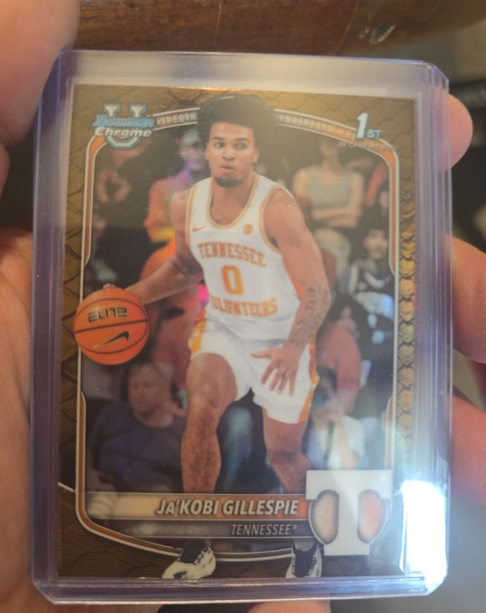 2025-26 Topps Bowman Chrome #BCP-58 Ja'Kobi Gillespie — front