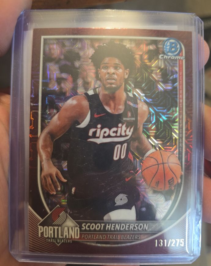 2025-26 Bowman Chrome #BCV-109 Scoot Henderson — front